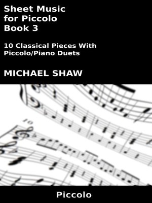 cover image of Sheet Music for Piccolo